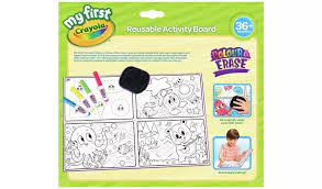 Crayola Colour & Erase Reusable Activity Board - ART & CRAFT/MAGIC/AIRFIX - Beattys of Loughrea