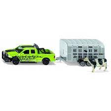 Siku 1:50 Ram 1500 With Livestock Trailer - FARMS/TRACTORS/BUILDING - Beattys of Loughrea