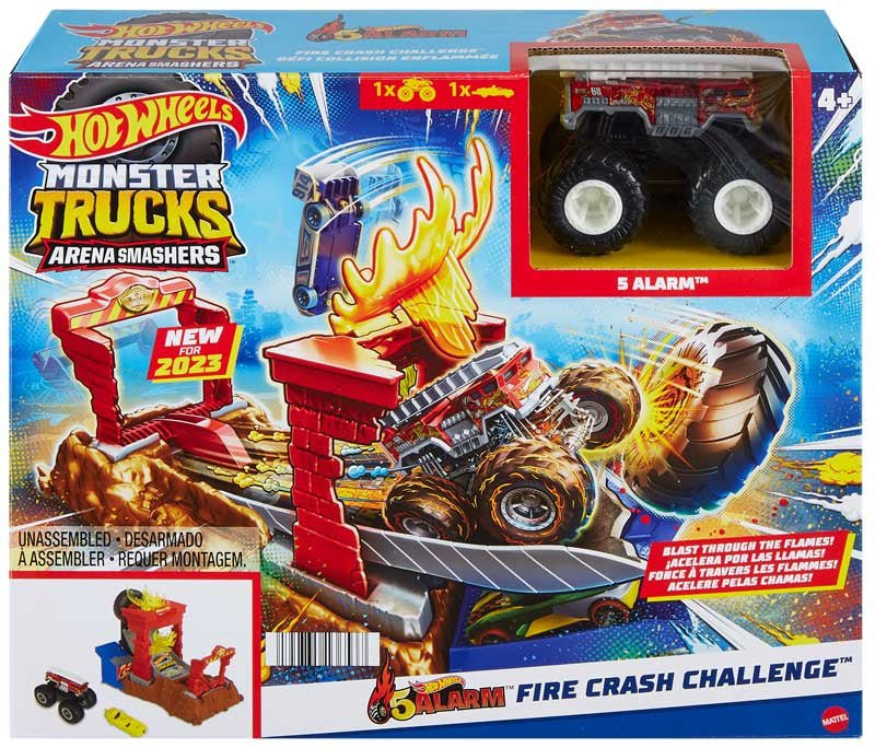 Hot Wheels Monster Trucks Basic Arena Play Sets Assorted - CARS/GARAGE/TRAINS - Beattys of Loughrea