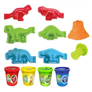 Crayola Silly Scent Dough Dinosaurs Medium Playset - ART & CRAFT/MAGIC/AIRFIX - Beattys of Loughrea