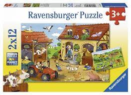 Working On The Farm 2X12Pce Jigsaw Puzzle - JIGSAWS - Beattys of Loughrea