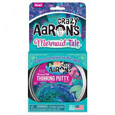 Crazy Aarons Thinking Putty Glow Bright Mermaid Tale - ART & CRAFT/MAGIC/AIRFIX - Beattys of Loughrea