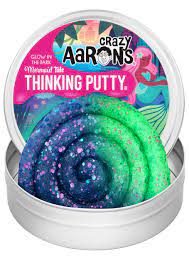 Crazy Aarons Thinking Putty Glow Bright Mermaid Tale - ART & CRAFT/MAGIC/AIRFIX - Beattys of Loughrea