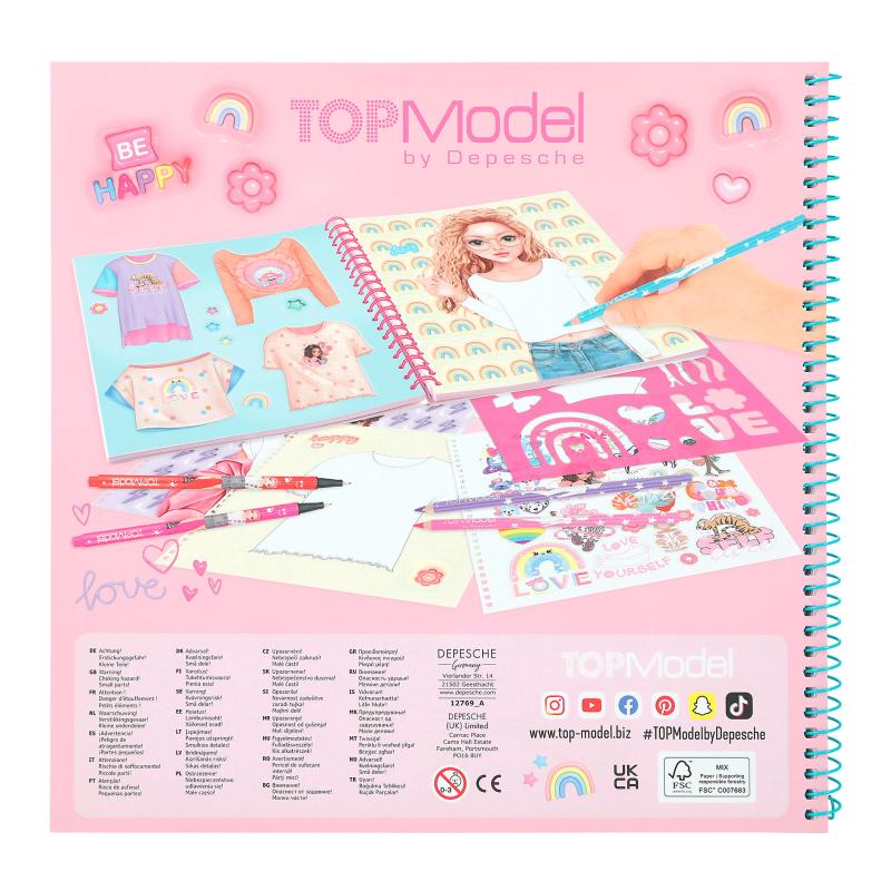 Topmodel Tshirt Designer Colouring Book - BOOKS - Beattys of Loughrea