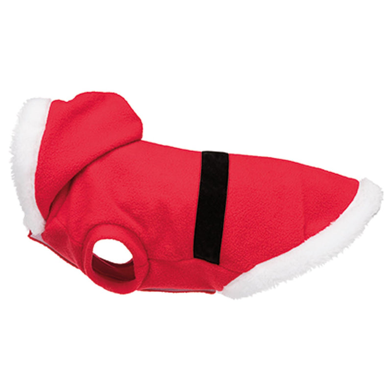 Christmas Santa Dog Coat XS 30cm - PET BLANKET CUSHIONS COATS - Beattys of Loughrea