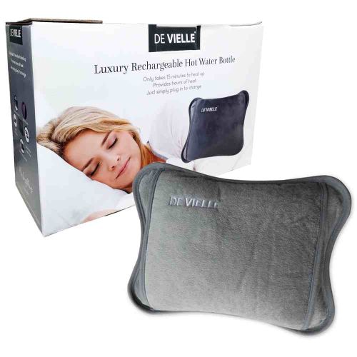 De Vielle Electric Hot Water Bottle Grey - H/H - HOT WATER BOTTLE - Beattys of Loughrea