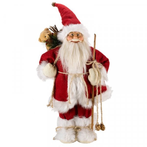 Inlit Father Christmas Red Large 58cm - XMAS SOFT DECOS - Beattys of Loughrea