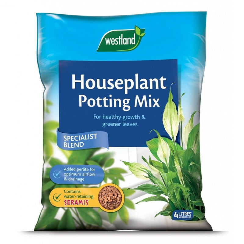 Westland Houseplant Potting Mix W/Seramis 4ltr - FERTILISER GRANULAR/SOLUBLE/LIQ - Beattys of Loughrea