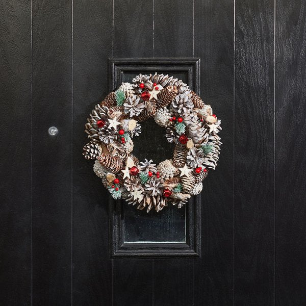 FrostStar Wreath - 30cm - XMAS WREATHS - Beattys of Loughrea