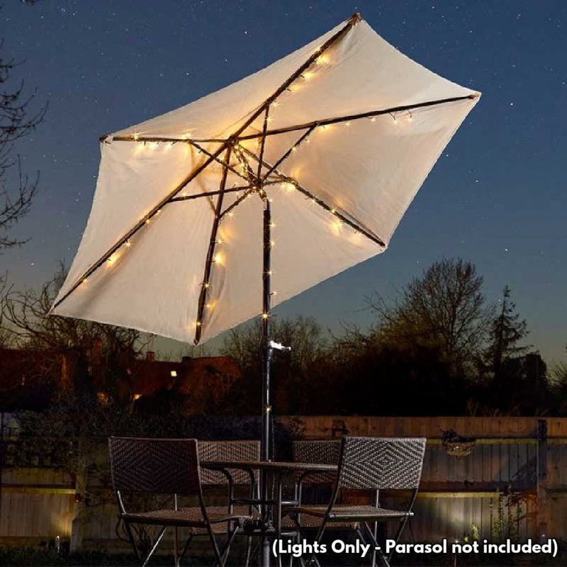 Parasol Solar String Lights - SOLAR / GARDEN ORNAMENTS - Beattys of Loughrea