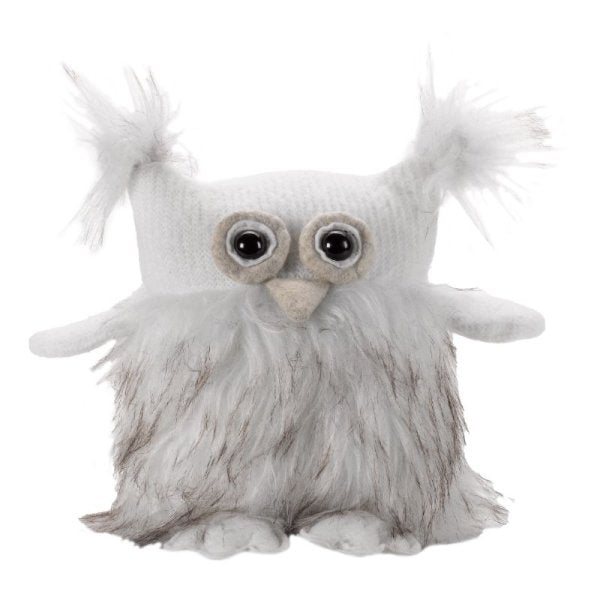 Fuzz Owl 20cm - XMAS SOFT DECOS - Beattys of Loughrea