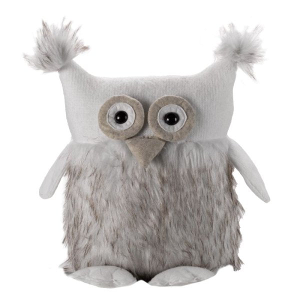 Fuzz Owl 32cm - XMAS SOFT DECOS - Beattys of Loughrea