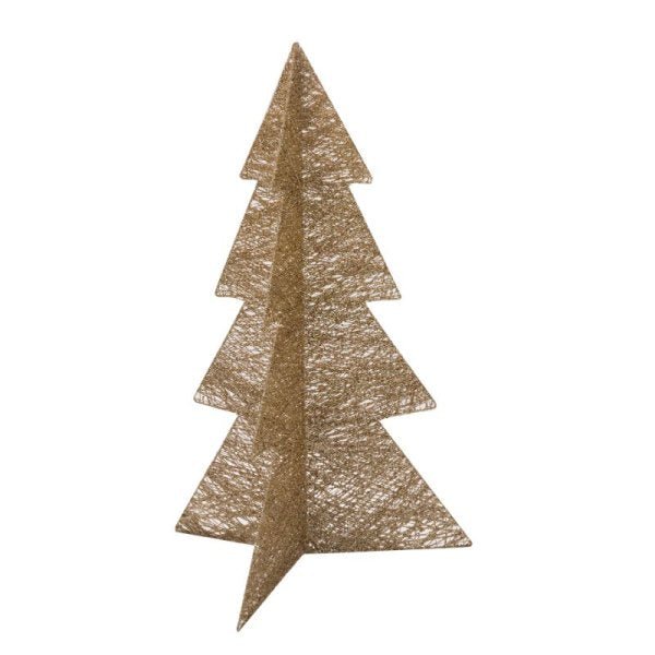 Tree Sparkle 75cm - Gold - XMAS ROOM DECORATION LARGE AND LIGHT UP - Beattys of Loughrea