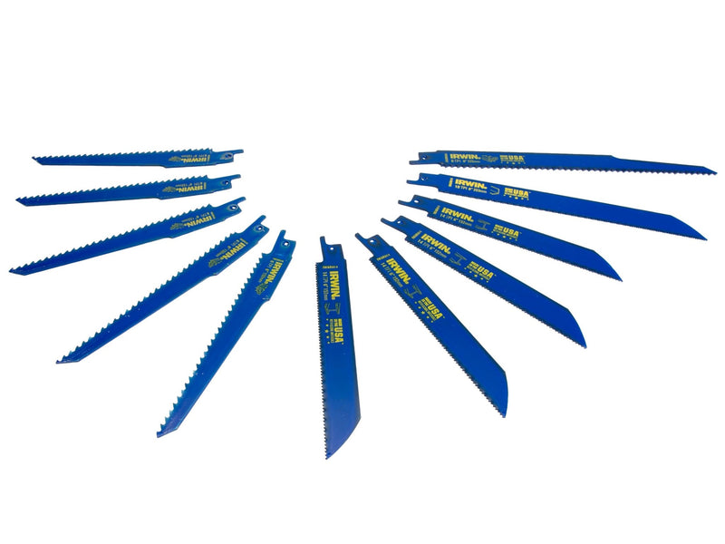 Irwin Bi-Metal Reciprocating Blade Set 11pc - BLADES - Beattys of Loughrea