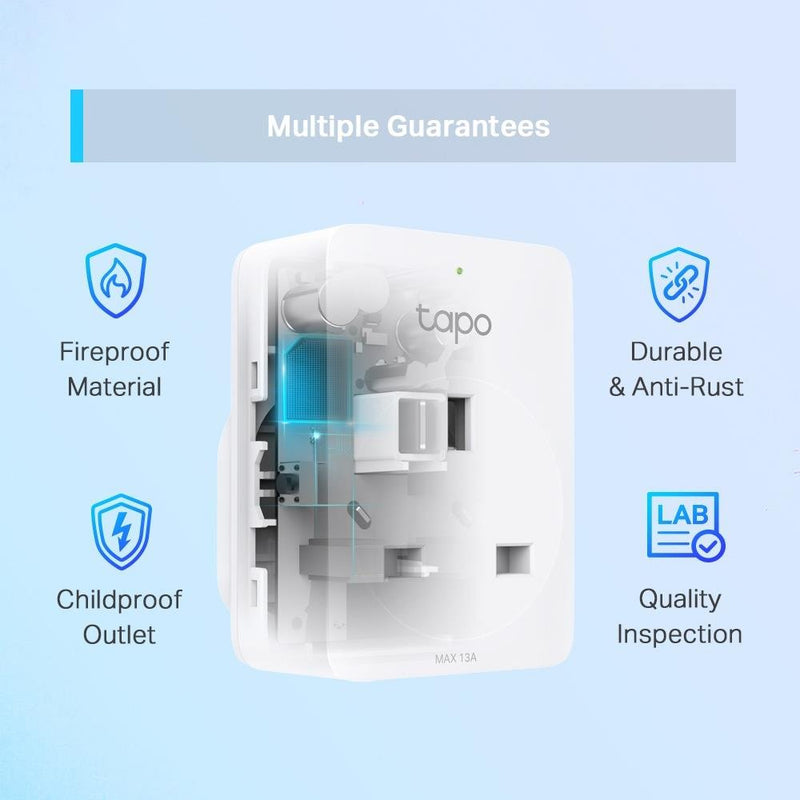 TP-Link Tapo Mini Smart Wi-Fi Socket Plug With Energy Monitoring 2pk - E/SAV MONITORS/PLUGS - Beattys of Loughrea