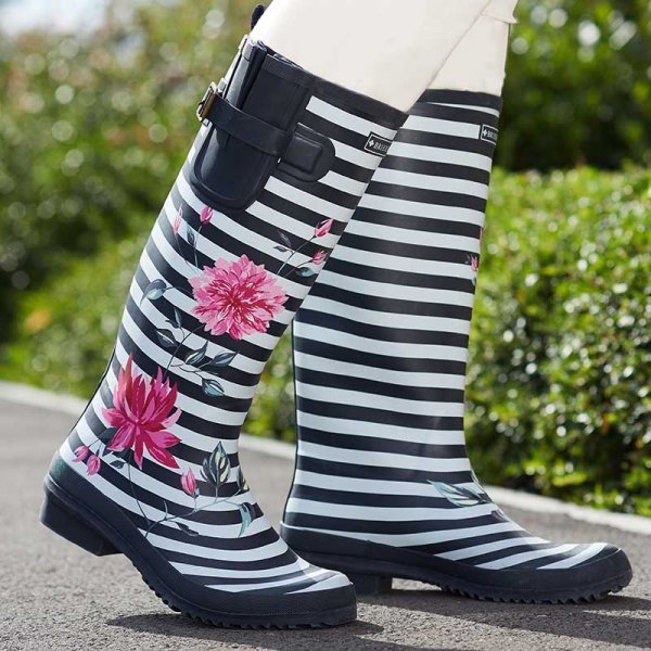 Fleurs Rubber Wellington Boots Size 4 - WELLIES - Beattys of Loughrea