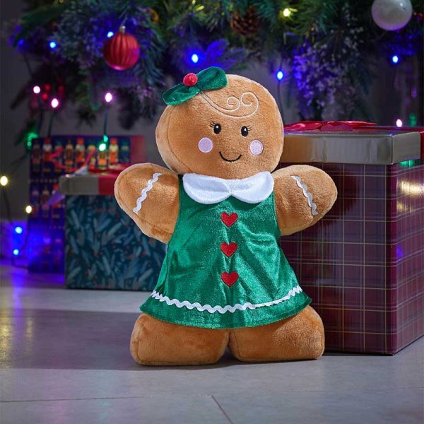 Gingerbread Girl 30cm - XMAS SOFT DECOS - Beattys of Loughrea