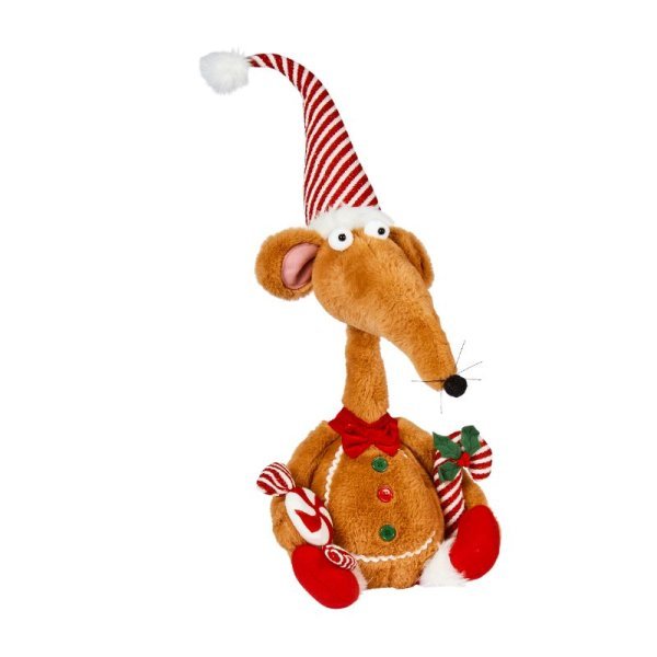 Renton Rat - Gingerbread 48cm - XMAS SOFT DECOS - Beattys of Loughrea