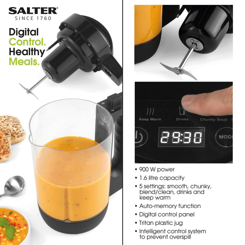 Salter Electric Chunky Smooth Soup Maker Smoothie Blender 4