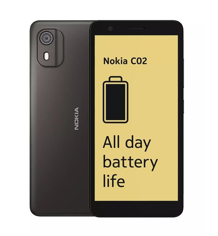 Nokia C02 32GB Storage, Dual SIM - Charcoal - READY TO GO/MOBILE PHONES - Beattys of Loughrea