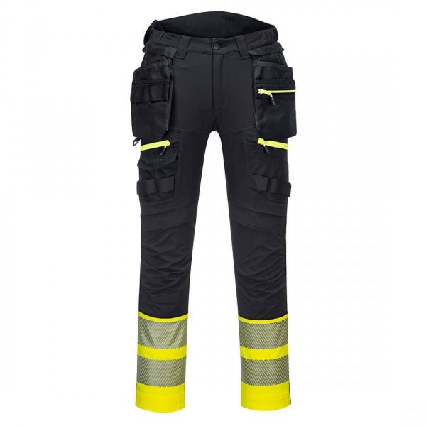 Portwest DX445 - DX4 Hi-Vis Class 1 Holster Pocket Trouser 38" - WORK/ SKI TROUSERS - Beattys of Loughrea