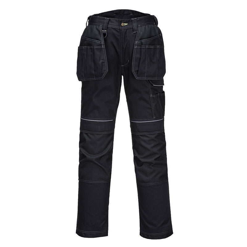 Portwest T602 Holster Work Trouser Black 34" - WORK/ SKI TROUSERS - Beattys of Loughrea