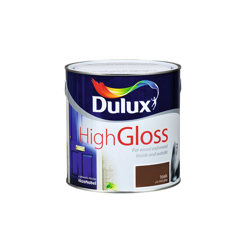 Gloss 2.5L Teak Dulux - READY MIXED - OIL BASED - Beattys of Loughrea