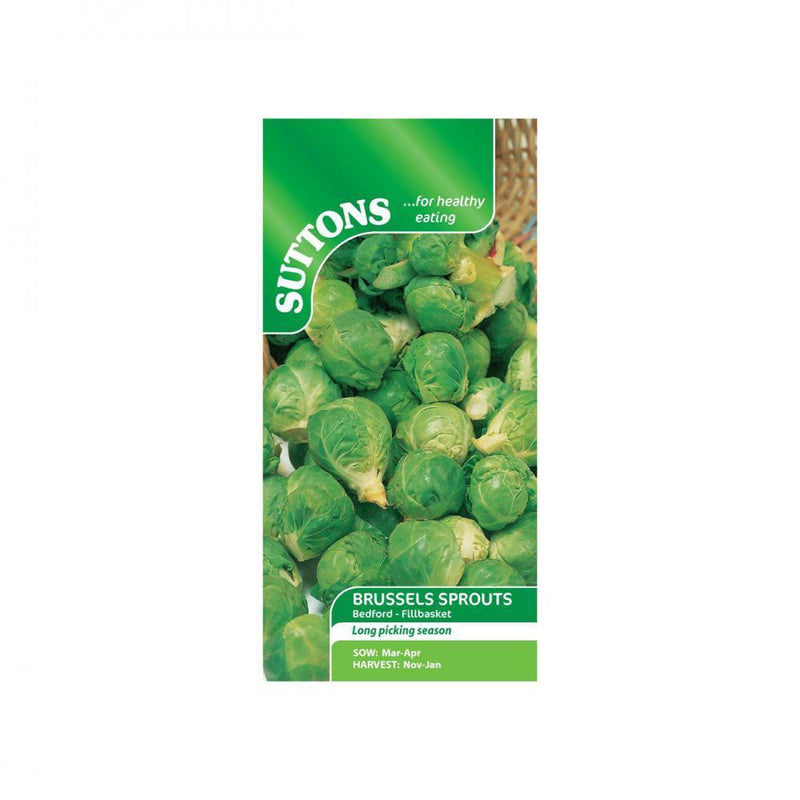 Suttons Brussels Sprouts Bedford Fillbaske 153422 - SEED VEG & FLOWER - Beattys of Loughrea