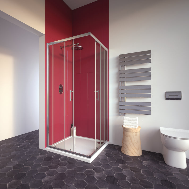 Bathroom Studio City Plus Corner Entry 760mmx760mm - SHOWER DOORS - Beattys of Loughrea