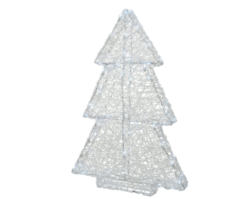 60Led Acrylic Christmas Tree Cool White 90Cm - XMAS LIGHTED OUTDOOR DECOS - Beattys of Loughrea