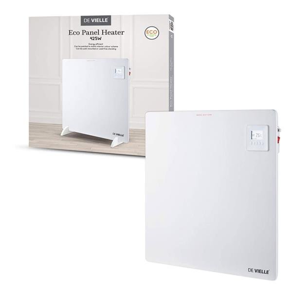 De Vielle Eco Friendly Wall or Floor Panel Heater 425w - OIL FILLED HEATER - Beattys of Loughrea